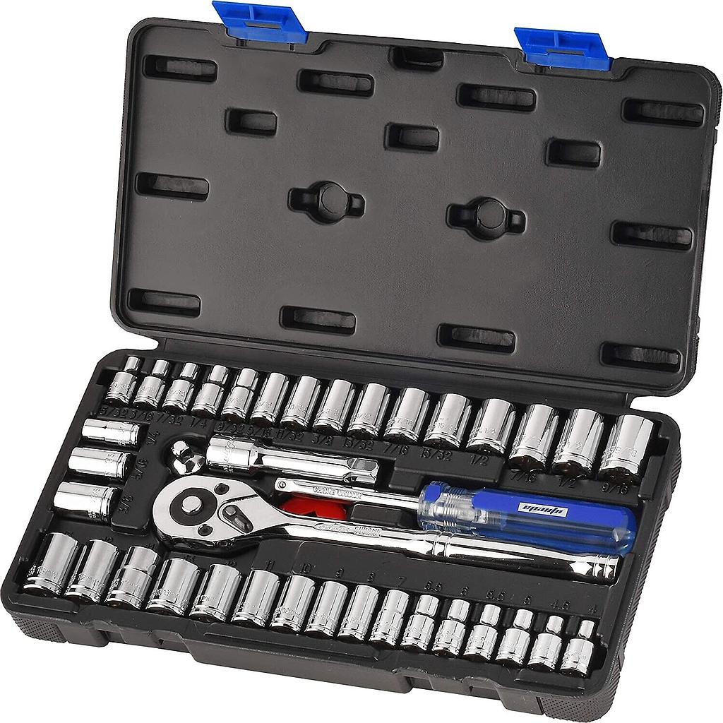 40 pc socket set 1/4" 3/8"