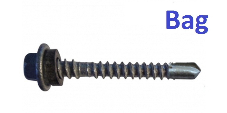 Self Drilling Screw Gal 12X55 Bag