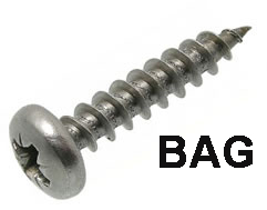 Pan head Screw 8x25mm Bag