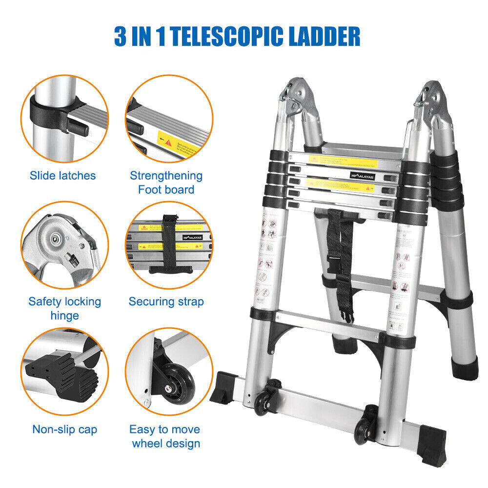 telescopic ladder 3.8m