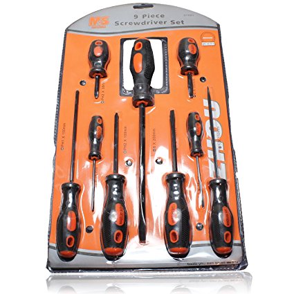 9 pcs screw driver set