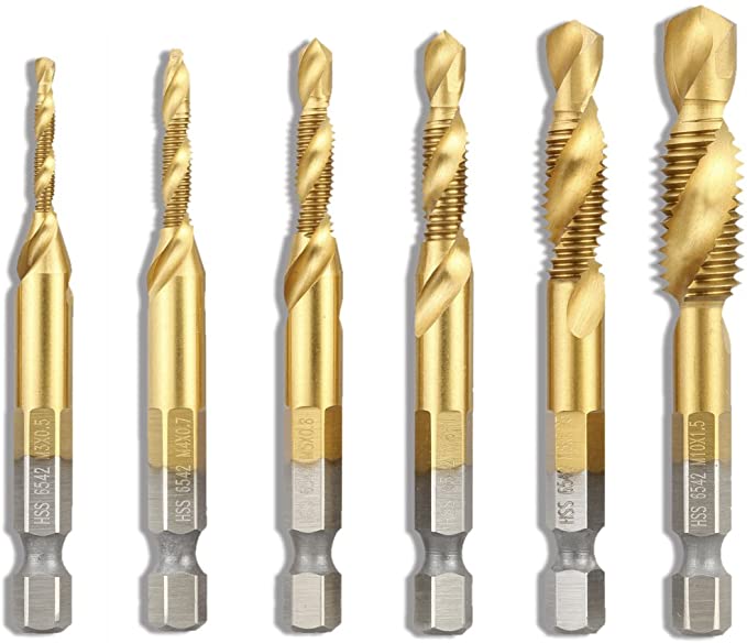 6pc HSS Drill & Tap Kit